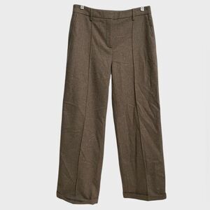 Boden Wool Blend Trousers Pants Women's Size 8 Light Brown Lined Preppy Neutral